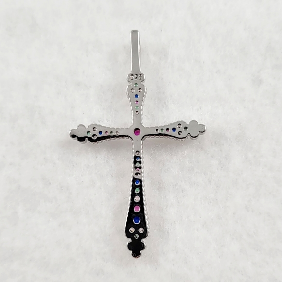 Sterling Silver Cross Pendant - Picture 6 of 8